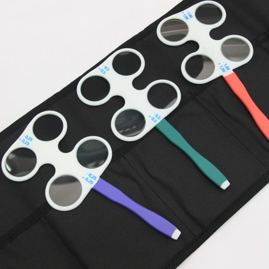 Color Coded Optometry Flipper Set