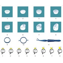 Vitreous body excise eyeglass instrument set